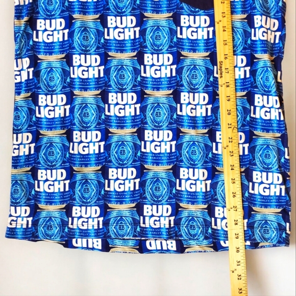 Bud Light Graphic Shirt Tank Top Beer Can Design Casual Size Large - Picture 3 of 5